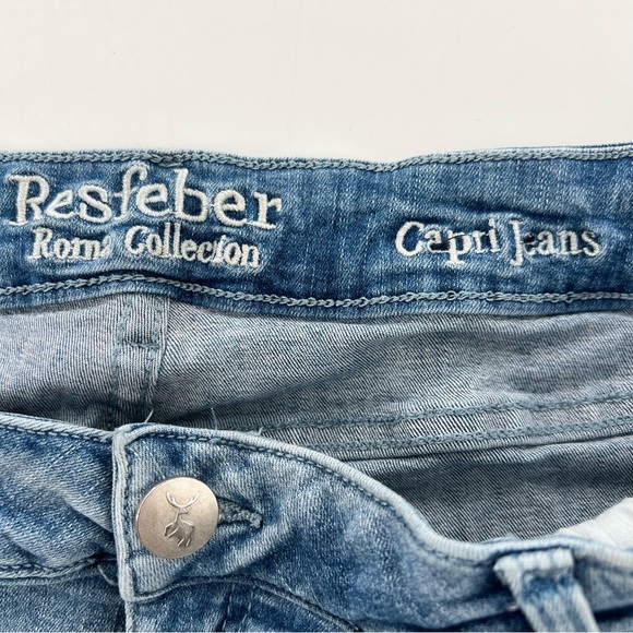 Resferber Jeans distressed Roma Collection size 14 Capri - Picture 3 of 6